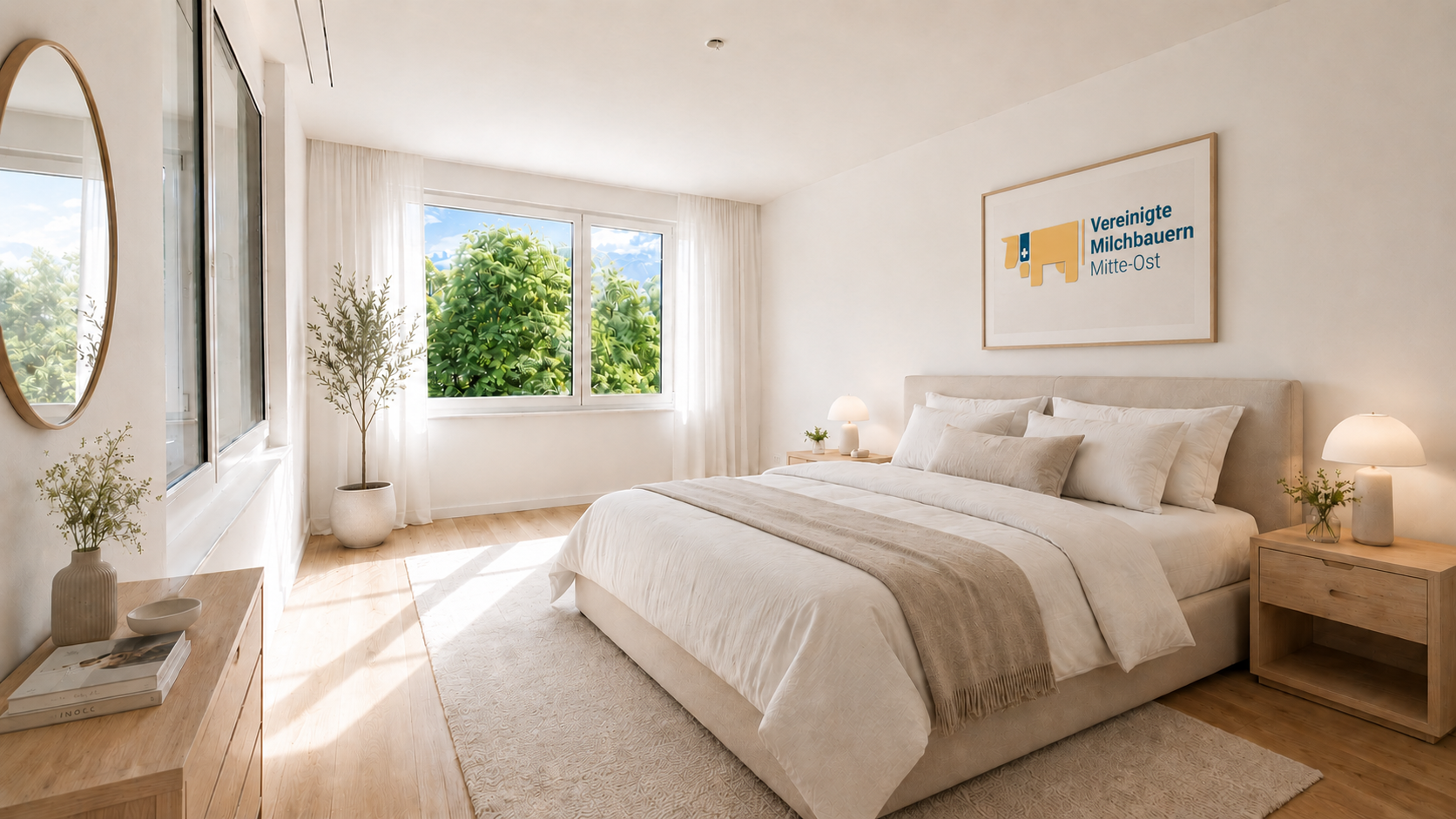 Schlafzimmer möbliert, Wattwil